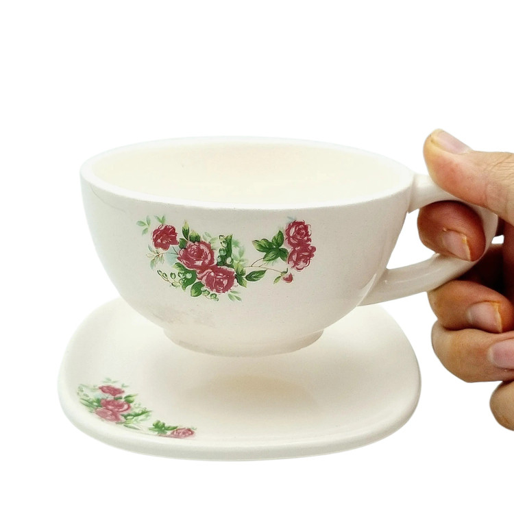 فنجان لته طرح گل سرخی تواناسرام