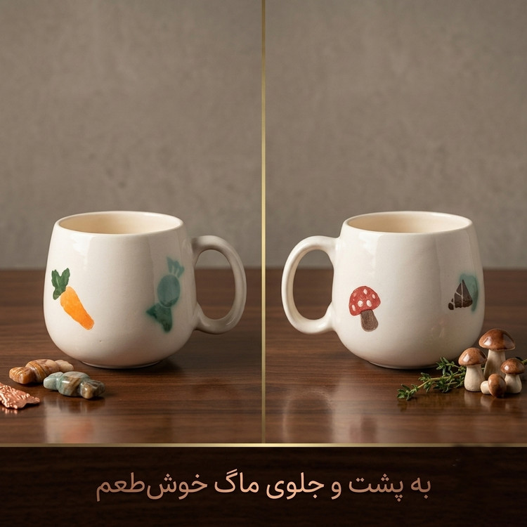 ماگ کپل طرح خوراکی